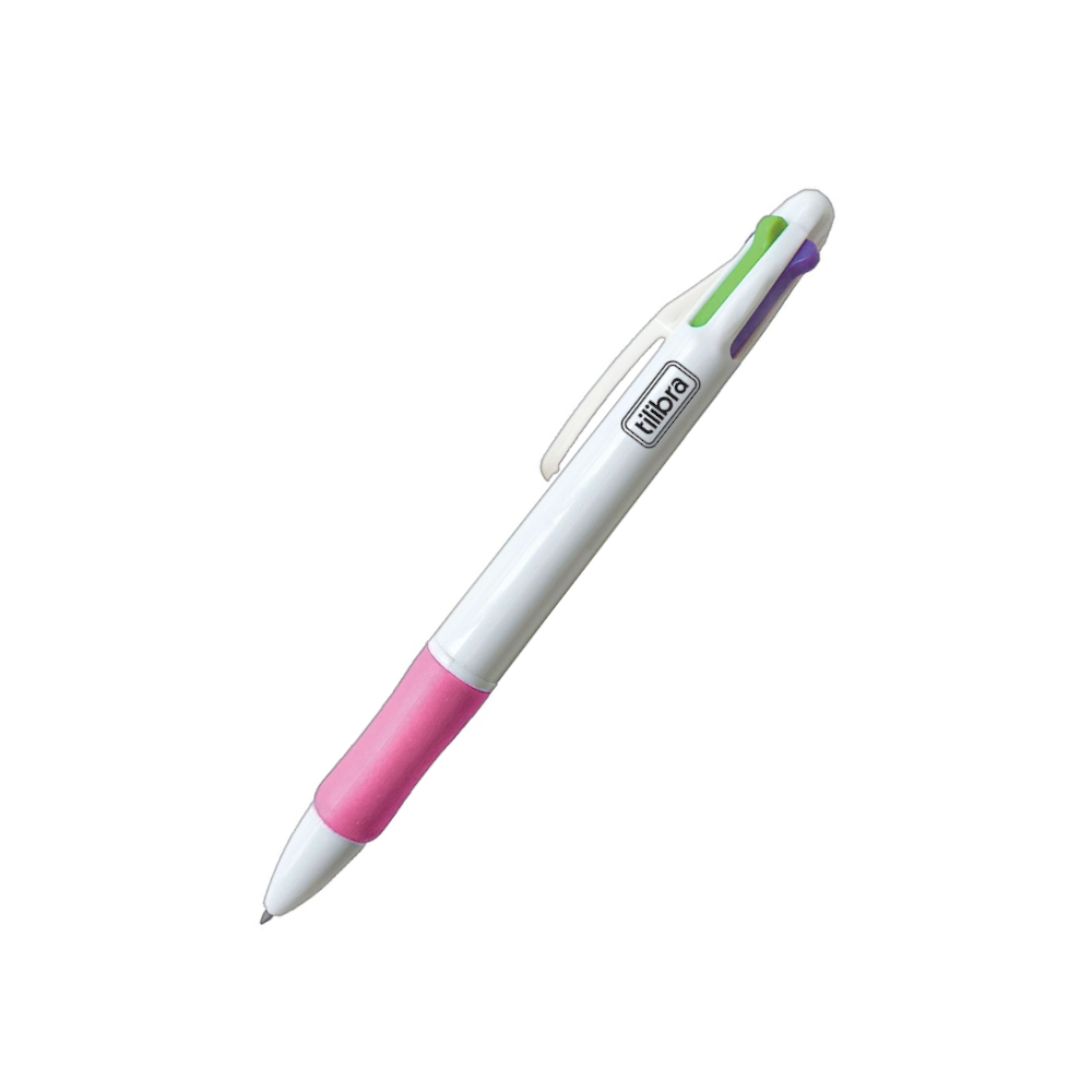 Caneta Esferográfica Retrátil Rc4 Fun 0.7mm Com 4 Cores - Corpo Em Cores Diversas Caneta Esferográfica Retrátil Rc4 Fun 0.7mm Com 4 Cores - Corpo Em Cores Diversas