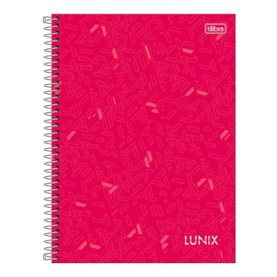 Caderno Espiral Universitário Grande Capa Dura 320 Folhas 20 Matérias Lunix - Cores Sortidas