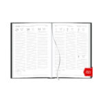 Agenda Costurada Semanal Coral Clássica 2026 - Cores Sortidas