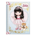 Caderno Brochura Costurado Sem Mola Colegial Médio Capa Dura 160 Folhas Jolie - Estampas Sortidas Caderno Brochura Costurado Sem Mola Colegial Médio Capa Dura 160 Folhas Jolie - Estampas Sortidas
