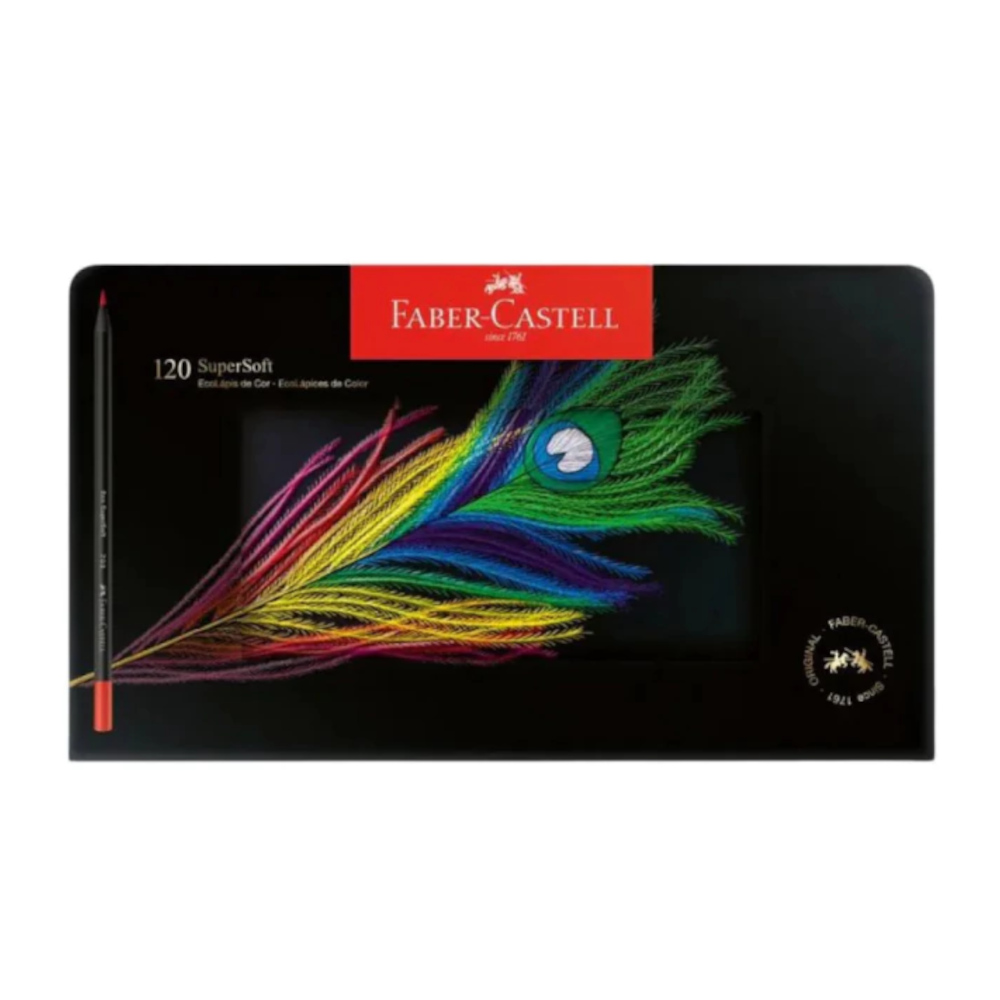 Lápis De Cor Ecolápis Com 120 Cores Supersoft Lápis De Cor Ecolápis Com 120 Cores Supersoft