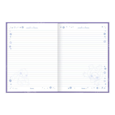 Caderno Brochura Costurado Sem Mola Colegial Médio Capa Dura 160 Folhas Stitch – Estampas Sortidas