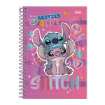 Caderno 1/4 Pequeno Espiral Capa Dura 80 Folhas Stitch - Estampas Sortidas Caderno 1/4 Pequeno Espiral Capa Dura 80 Folhas Stitch - Estampas Sortidas