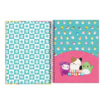 Caderno Espiral Capa Dura Universitário 80 Folhas Squishmallows - Estampas Sortidas