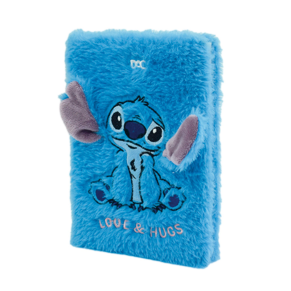 Caderno 1/4 Pequeno Brochura Costurado Sem Mola 80 Folhas Fluppy Pelúcia - Stitch Azul Caderno 1/4 Pequeno Brochura Costurado Sem Mola 80 Folhas Fluppy Pelúcia - Stitch Azul