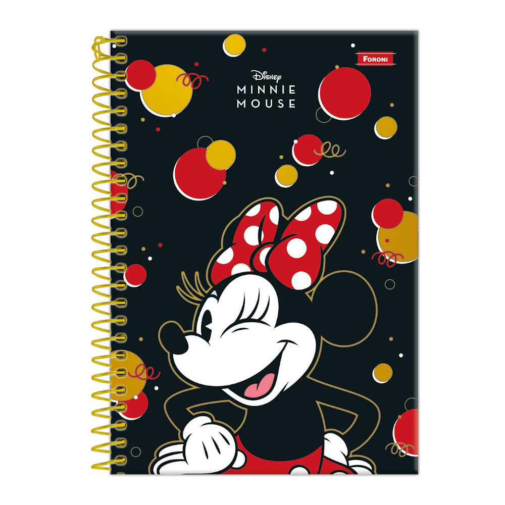 Caderno 1/4 Pequeno Espiral Capa Dura 80 Folhas Minnie Vintage - Estampas Sortidas Caderno 1/4 Pequeno Espiral Capa Dura 80 Folhas Minnie Vintage - Estampas Sortidas