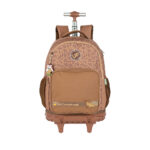 Mochila Com Rodinhas Capivara - Marrom