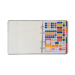 Fichário Caderno Argolado Criativo Pautado - Lagoa - Cisne Floral Verde