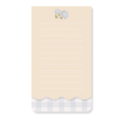 Bloco Wave Com 80 Folhas - Hortênsias