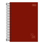 Agenda Espiral Diária M6 Spice 2026 - Cores Sortidas