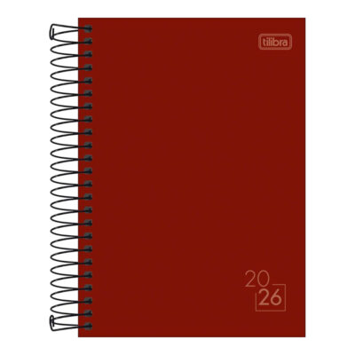 Agenda Espiral Diária M6 Spice 2026 - Cores Sortidas