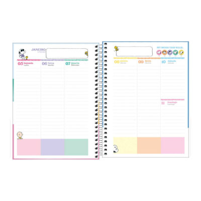Planner Espiral M7 Snoopy 2026 – Estampas Sortidas