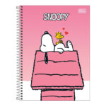 Caderno Espiral Universitário Grande Capa Dura 160 Folhas 10 Matérias Snoopy - Estampas Sortidas