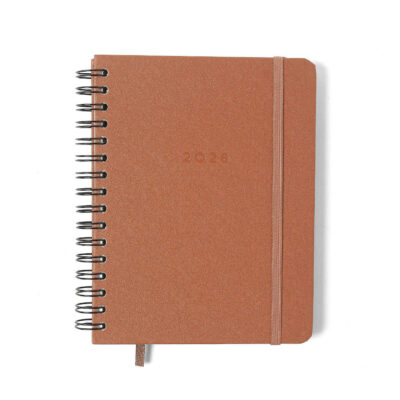 Agenda Planner Semanal 2026 - Clássica - Caramelo