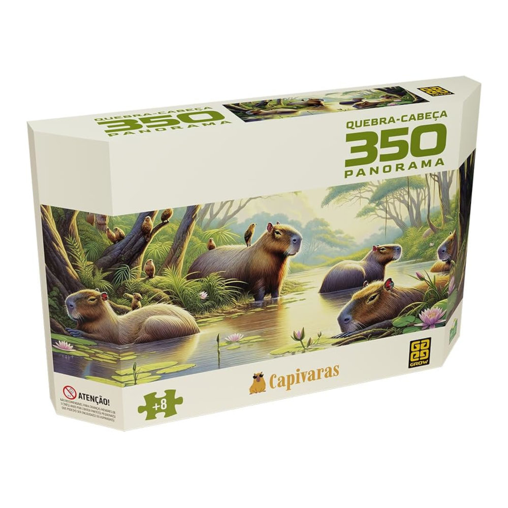 Quebra-Cabeça Panorama Com 350 Peças - Capiravara Quebra-Cabeça Panorama Com 350 Peças - Capiravara