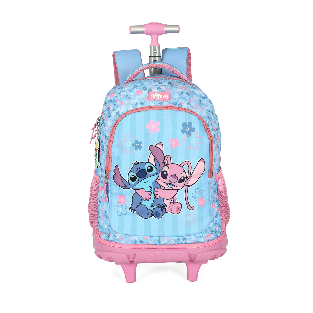 Mochilete Com Rodinhas Stitch - Rosa Mochilete Com Rodinhas Stitch - Rosa
