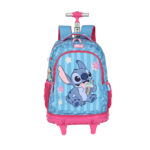Mochilete Com Rodinhas Stitch - Pink