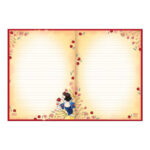 Caderno Brochura Costurado Sem Mola Colegial Médio Capa Dura 80 Folhas Branca De Neve - Estampas Sor