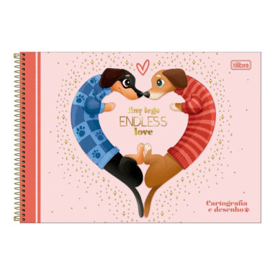 Caderno Desenho E Cartografia Espiral 80 Folhas Brownie - Estampas Sortidas