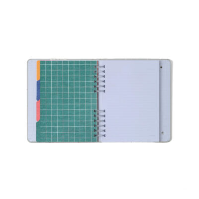 Caderno Organizador Espiral Duo Pautado & Pontado A5 – Praia – Cachorros