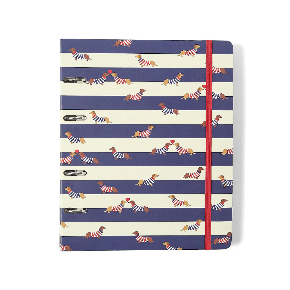 Fichário Caderno Argolado Criativo Pautado - Praia - Cachorros Fichário Caderno Argolado Criativo Pautado - Praia - Cachorros