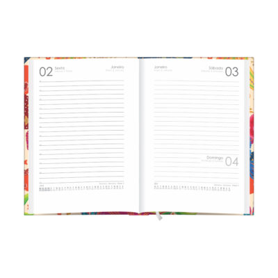 Agenda Diária Rubi 2026 – Cores Sortidas