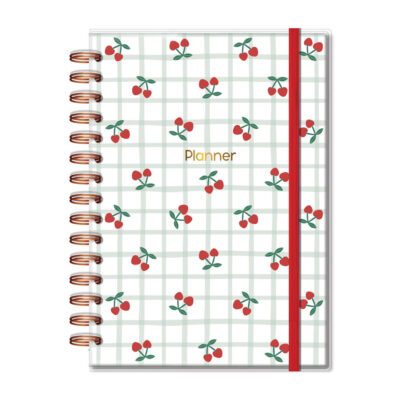 Planner Espiral Permanente - Cereja