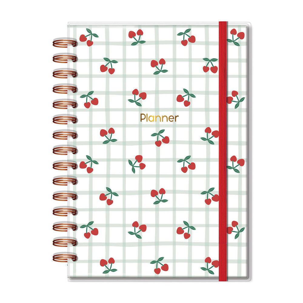 Planner Espiral Permanente - Cereja Planner Espiral Permanente - Cereja