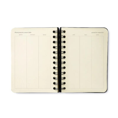 Agenda Planner Espiral Wire-O Diária Datado Com 180 Folhas – Origens Terra