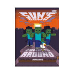 Caderno 1/4 Pequeno Brochura Costurado Sem Mola Capa Dura 48 Folhas Minecraft - Estampas Sortidas