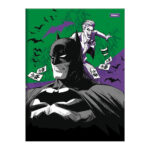 Caderno 1/4 Pequeno Brochura Costurado Sem Mola Capa Dura 48 Folhas Batman - Estampas Sortidas