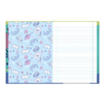 Caderno 1/4 Pequeno Brochura Costurado Sem Mola Capa Dura 48 Folhas Stitch - Estampas Sortidas