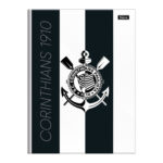 Caderno 1/4 Pequeno Brochura Costurado Sem Mola Capa Dura 80 Folhas Corinthians - Estampas Sortidas