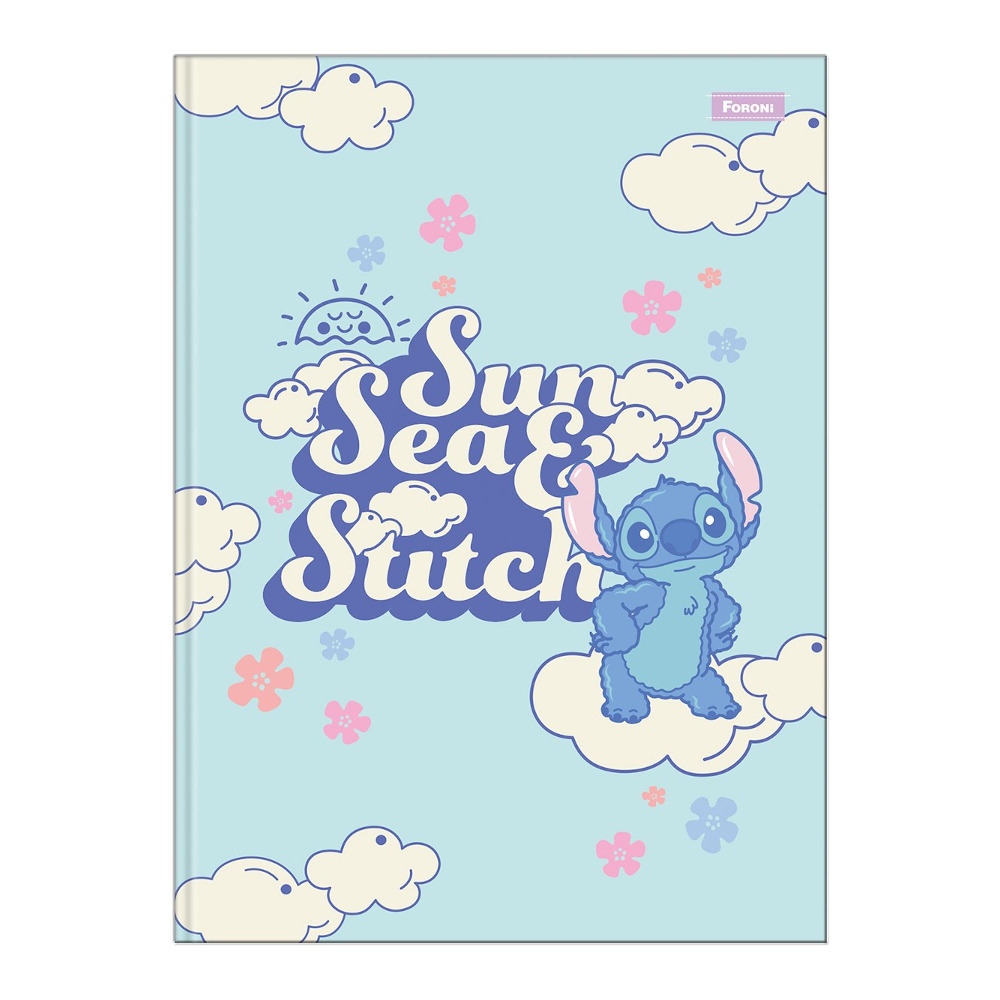 Caderno Brochura Costurado Sem Mola Colegial Médio Capa Dura 80 Folhas Stitch - Estampas Sortidas Caderno Brochura Costurado Sem Mola Colegial Médio Capa Dura 80 Folhas Stitch - Estampas Sortidas