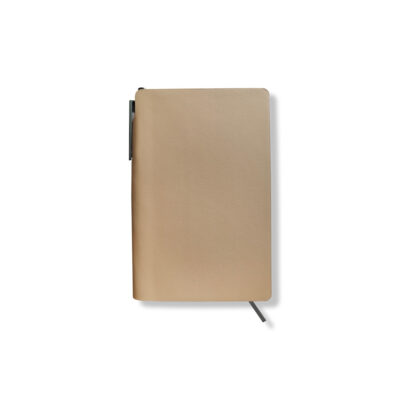 Caderneta Costurada Capa Flexível 80 Folhas A6 - Bege