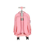 Mochila Com Rodinhas Stitch - Rosa