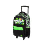 Mochilete Com Rodinhas Minecraft - Preto/Verde Mochilete Com Rodinhas Minecraft - Preto/Verde
