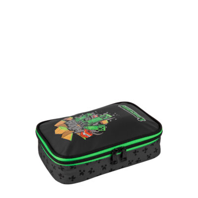 Estojo Box Minecraft Y Icons  preto/Verde