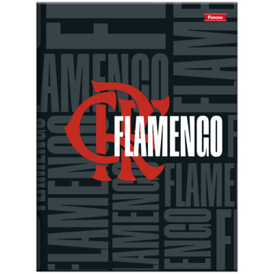 Caderno 1/4 Pequeno Brochura Costurado Sem Mola Capa Dura 80 Folhas Flamengo - Estampas Sortidas