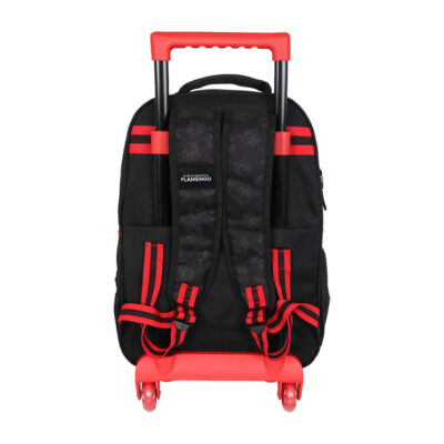 Mochila Com Rodinhas Flamengo – Preto/Vermelho