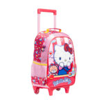 Mochila Com Rodinhas Hello Kitty - Vermelho