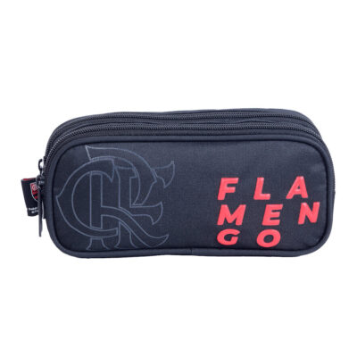 Estojo Duplo Esportivo Flamengo - Preto/Vermelho Estojo Duplo Esportivo Flamengo - Preto/Vermelho