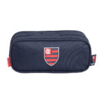 Estojo Duplo Esportivo Flamengo - Preto/Vermelho Estojo Duplo Esportivo Flamengo - Preto/Vermelho