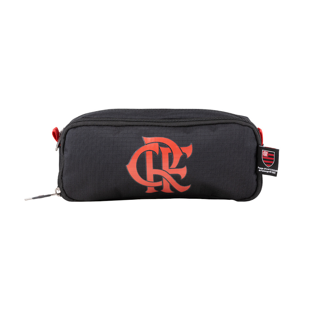 Estojo Duplo Esportivo Flamengo - Preto/Vermelho Estojo Duplo Esportivo Flamengo - Preto/Vermelho