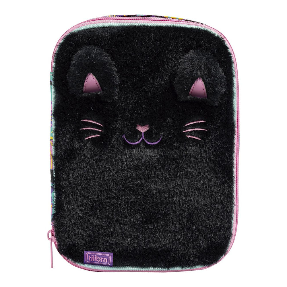 Estojo Box Pelúcia Purrfect Cats - Preto Estojo Box Pelúcia Purrfect Cats - Preto