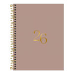 Agenda Espiral M7 Vanilla 2026 - Cores Sortidas