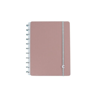 Caderno Inteligente 1/4 A5 Pequeno Espiral Com 80 Folhas - Chic Nude