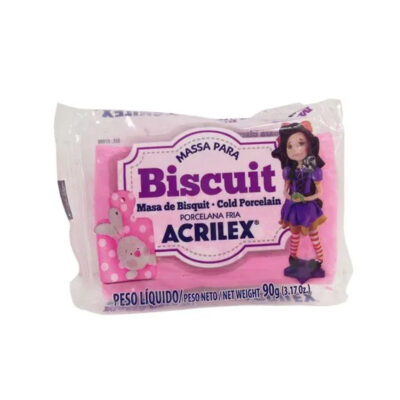 Massa Para Biscuit 90g - Rosa Escuro