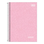 Caderno 1/4 Pequeno Espiral Capa Dura 80 Folhas Lunix - Cores Sortidas