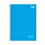 Caderno 1/4 Pequeno Espiral Capa Dura 80 Folhas Lunix - Cores Sortidas